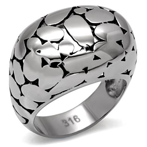 JCE048-7 High polished (no plating) Stainless Steel Ring with No Stone-7